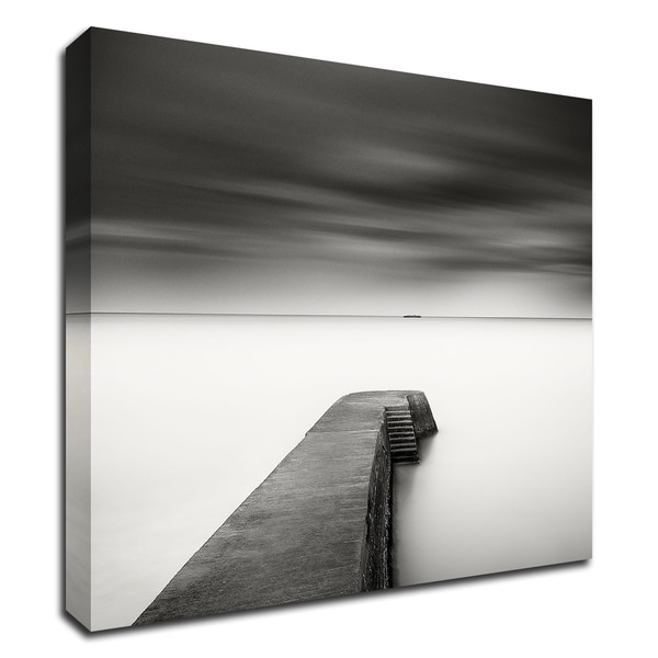 "The Jetty-Study 1" by Wilco Dragt, Print on Canvas, Ready to Hang