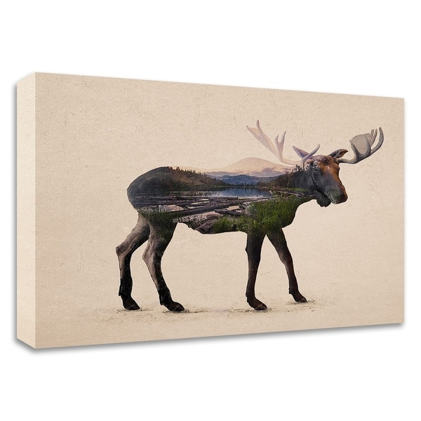 "The Alaskan Bull Moose" by Davies Babies, Print on Canvas, Ready to Hang