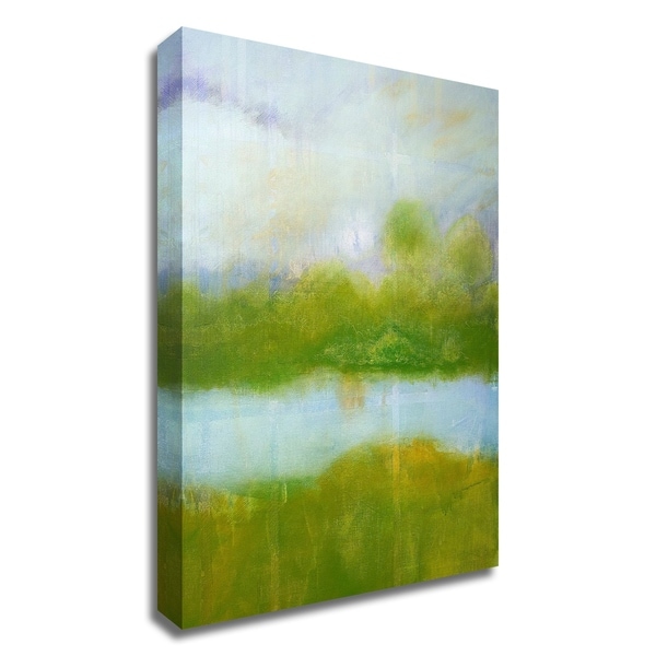"Purple and Green Landscape" by Skadi Engeln, Print on Canvas, Ready to Hang