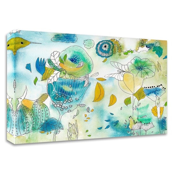 "Of Succulents and Birds" by Jaqui Falkenheim, Print on Canvas, Ready to Hang