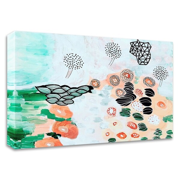 "Flying Trees by the Pond" by Jaqui Falkenheim, Print on Canvas, Ready to Hang