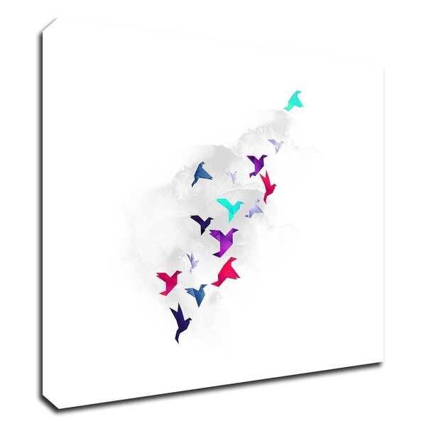 "Paper Birds" by Robert Farkas, Print on Canvas, Ready to Hang