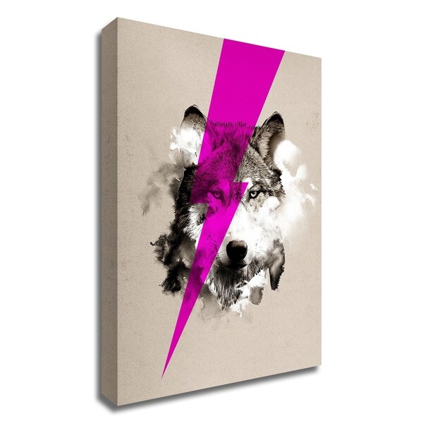 "Wolf Rocks" by Robert Farkas, Print on Canvas, Ready to Hang