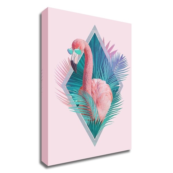 "Tropical Leaves" by Robert Farkas, Print on Canvas, Ready to Hang