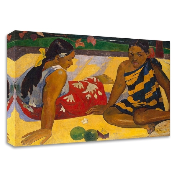 "What News" by Paul Gauguin, Print on Canvas, Ready to Hang