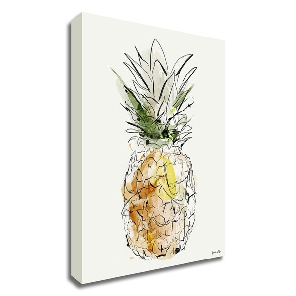 "Fine Apple" by Green Lili, Print on Canvas, Ready to Hang