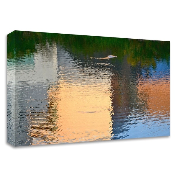 "Reflection on the Iowa River No. 1" by Ulpi Gonzalez, Print on Canvas, Ready to Hang