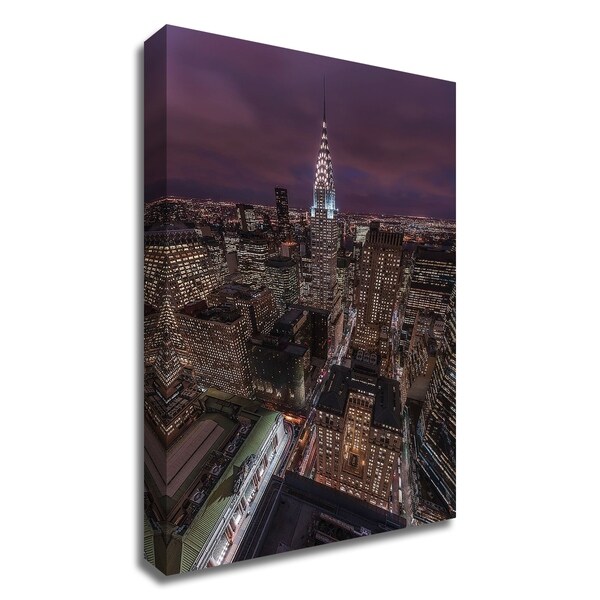 "Chrysler Nights" by Bruce Getty, Print on Canvas, Ready to Hang