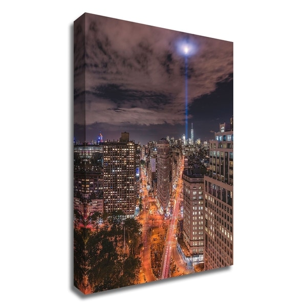 "Tribute Lights Flatiron District" by Bruce Getty, Print on Canvas, Ready to Hang