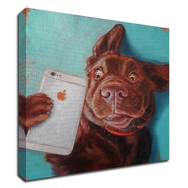 "Dog Selfie" by Lucia Heffernan, Print on Canvas, Ready to Hang
