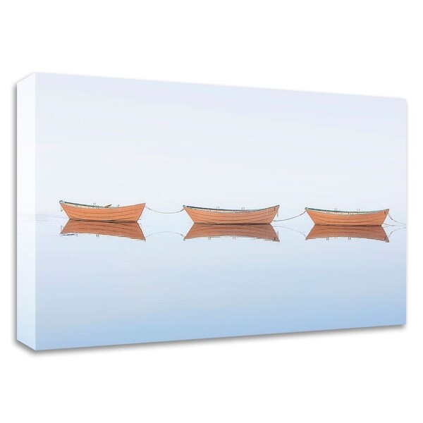 "Three Dories II" by Katherine Gendreau, Print on Canvas, Ready to Hang