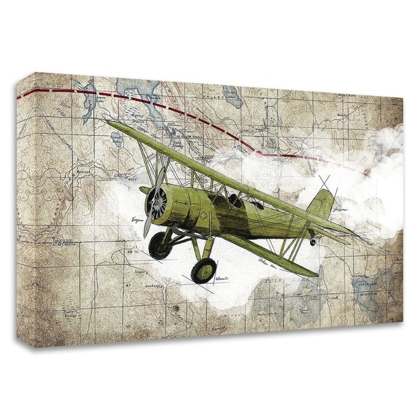 "Biplane 2" by GraphINC Studio, Print on Canvas, Ready to Hang