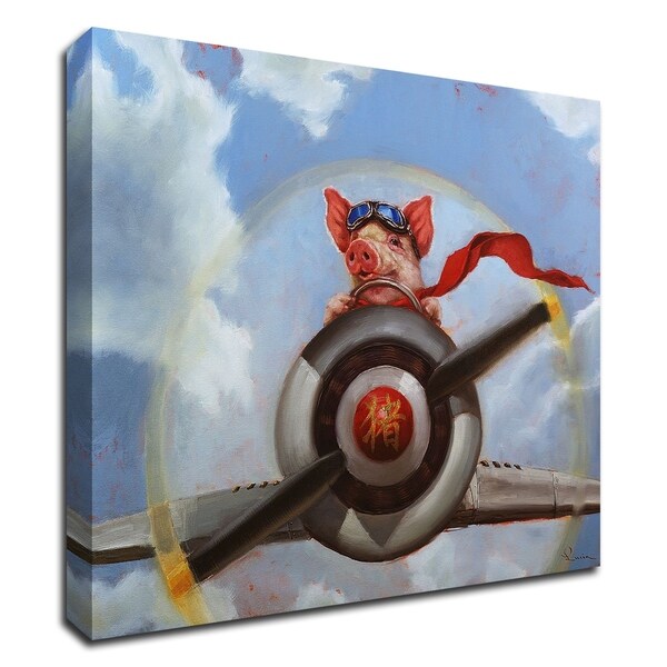 "When Pigs Fly" by Lucia Heffernan, Print on Canvas, Ready to Hang