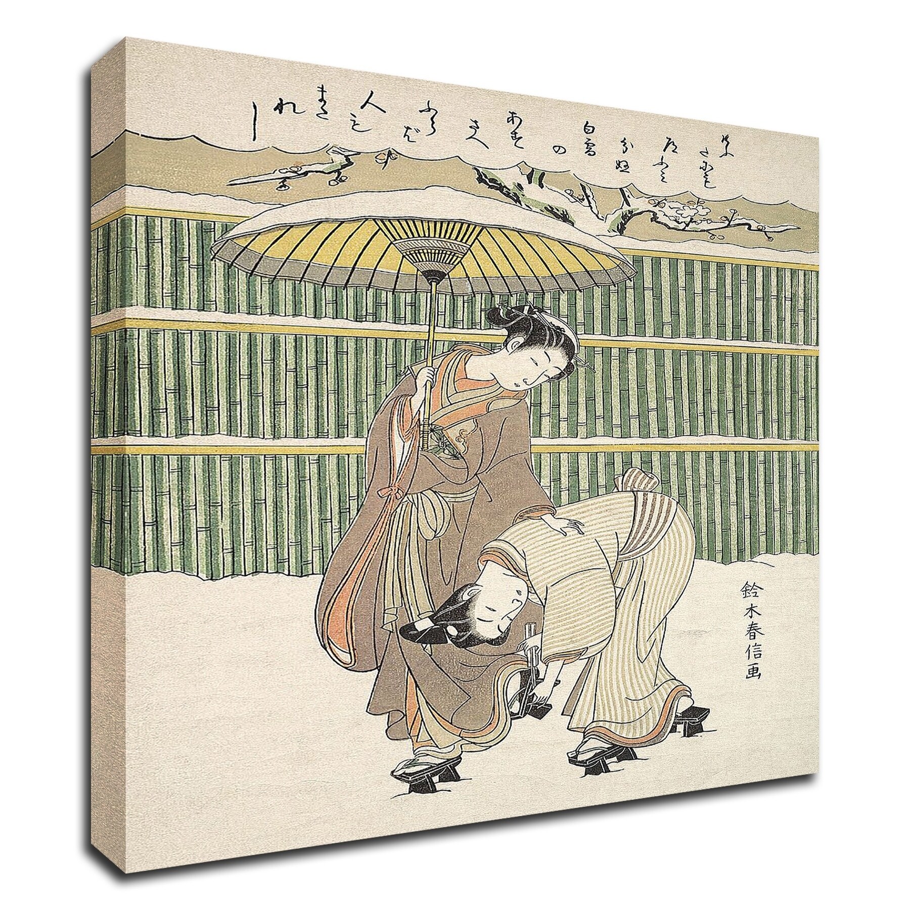 Untitled By Suzuki Harunobu Print On Canvas Ready To Hang Overstock