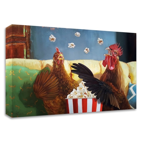 "Popcorn Chickens" by Lucia Heffernan, Print on Canvas, Ready to Hang