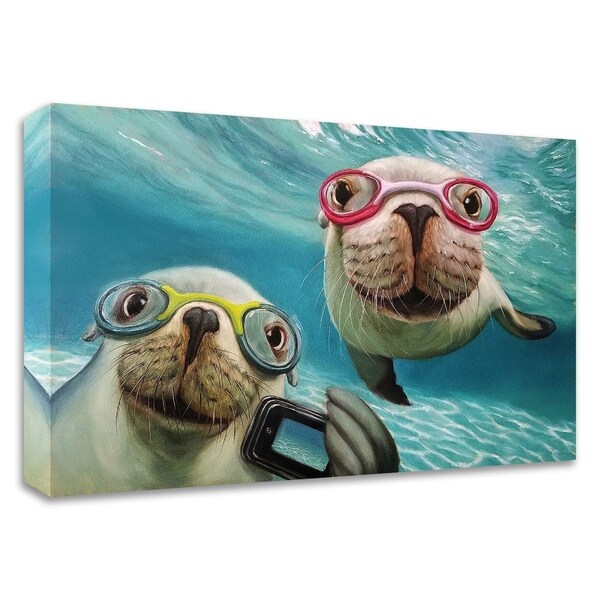 "Underwater Selfie" by Lucia Heffernan, Print on Canvas, Ready to Hang