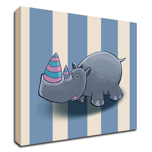 "Rhino" by GraphINC, Print on Canvas, Ready to Hang