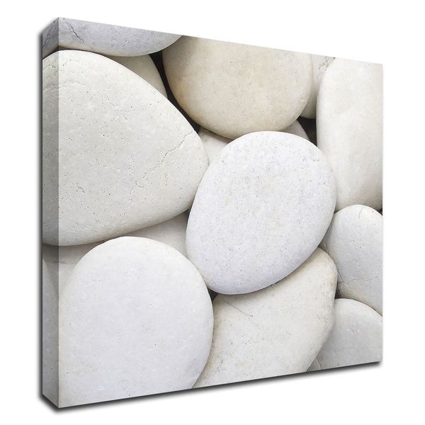 "White Pebbles" by PhotoINC Studio, Print on Canvas, Ready to Hang