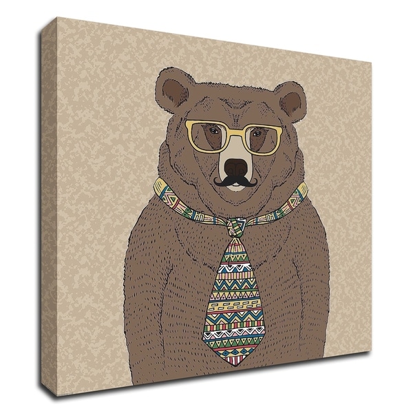 "Bear-man" by GraphINC, Print on Canvas, Ready to Hang