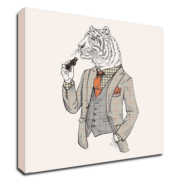 "Tiger-man" by GraphINC, Print on Canvas, Ready to Hang