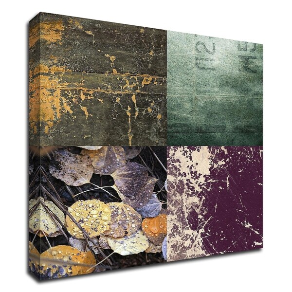 "Tiles Decor Green Notes" by GraphINC, Print on Canvas, Ready to Hang