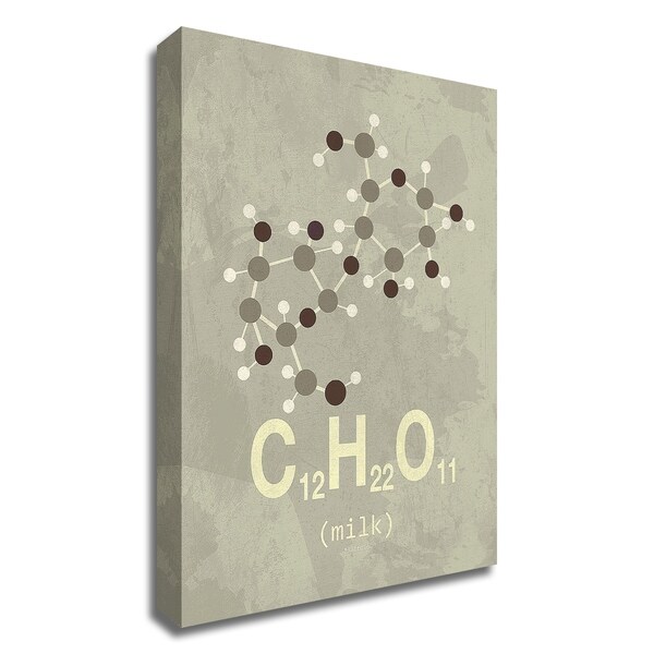 "Molecule Milk" by TypeLike, Print on Canvas, Ready to Hang