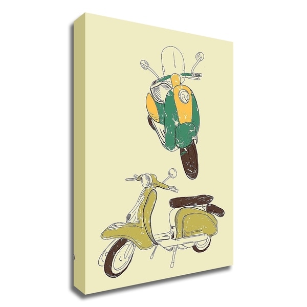 "Scooter III" by GraphINC, Print on Canvas, Ready to Hang