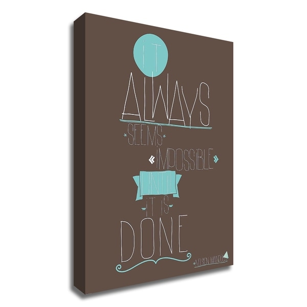 "It Always Seems" by GraphINC, Print on Canvas, Ready to Hang