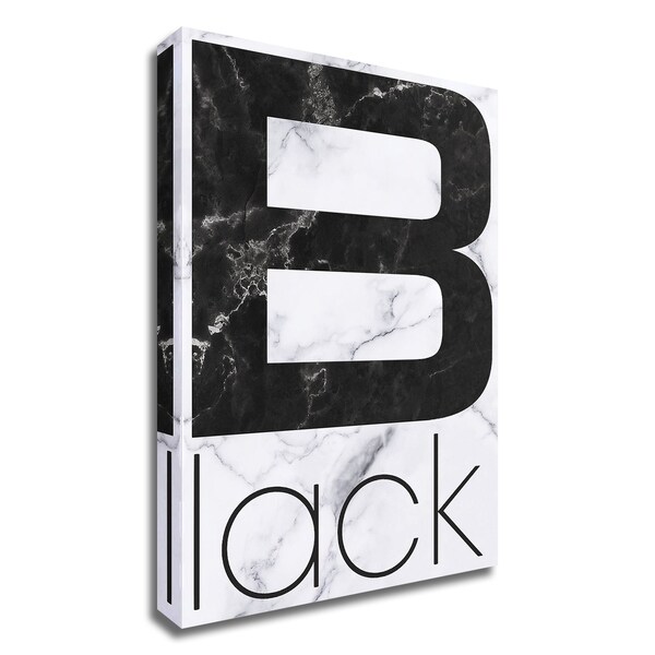 "Black Marble" by TypeLike, Print on Canvas, Ready to Hang