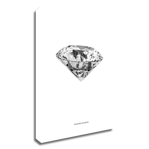 "Diamonds are Forever II" by TypeLike, Print on Canvas, Ready to Hang