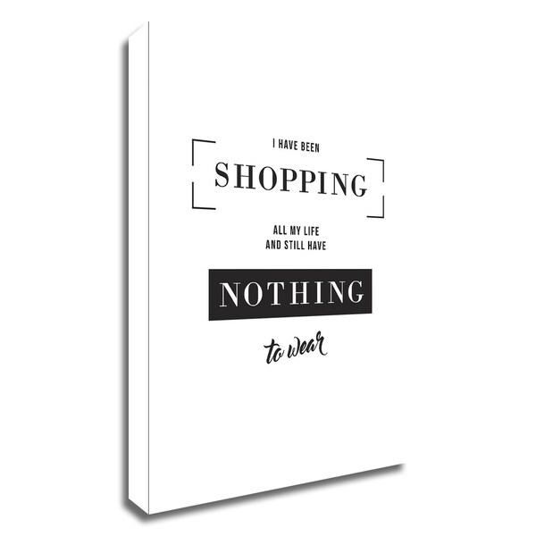 "Shopping" by TypeLike, Print on Canvas, Ready to Hang