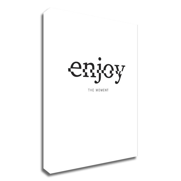 "Enjoy" by TypeLike, Print on Canvas, Ready to Hang