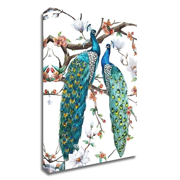 "Paradis Birds I" by Incado, Print on Canvas, Ready to Hang