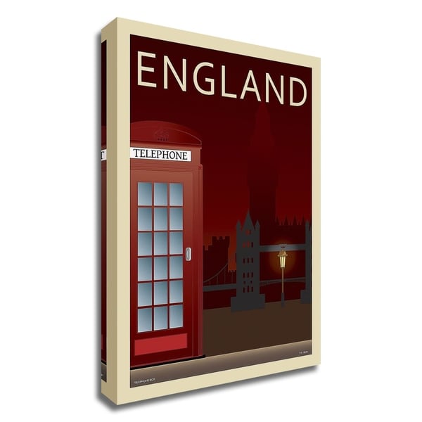 "Telephone Box" by Incado, Print on Canvas, Ready to Hang