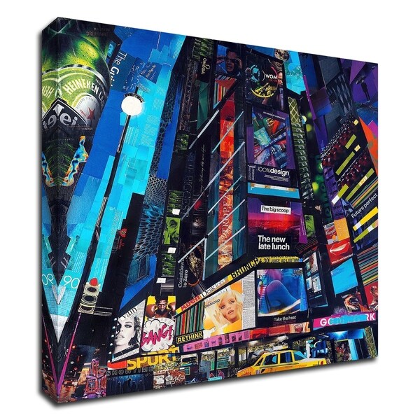 "City Night" by James Grey, Print on Canvas, Ready to Hang