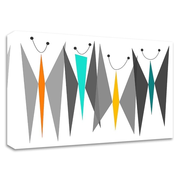 "Butterflies - Grays" by Tonya Newton, Print on Canvas, Ready to Hang