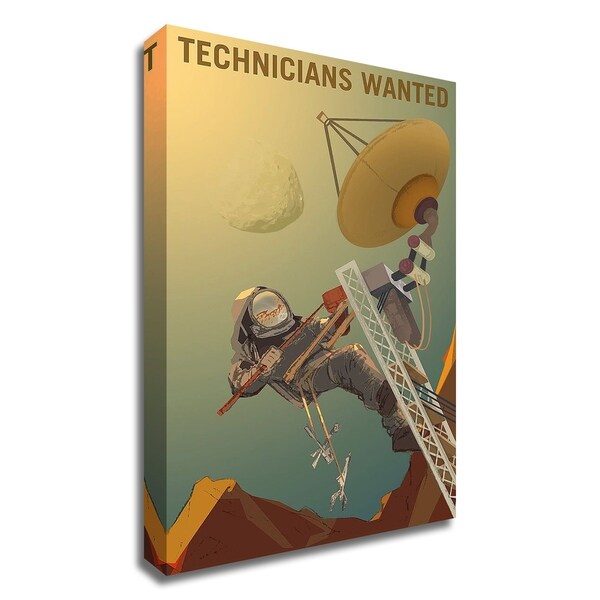 "Technicians Wanted" by NASA, Print on Canvas, Ready to Hang