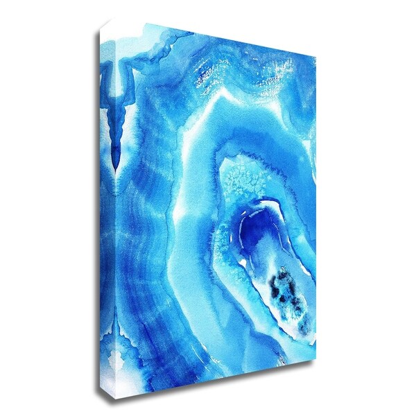 "Blue Agate" by Nancy Knight, Print on Canvas, Ready to Hang