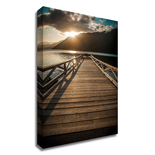"Crescent Lake Sunset" by Tim Oldford, Print on Canvas, Ready to Hang