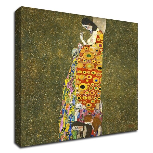 "Hope II, 1907-1908" by Gustav Klimt, Print on Canvas, Ready to Hang