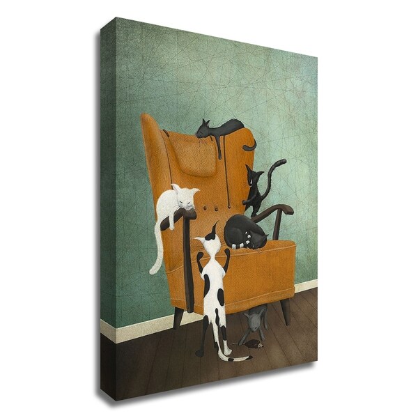 "Catlife" by Maja Lindberg, Print on Canvas, Ready to Hang