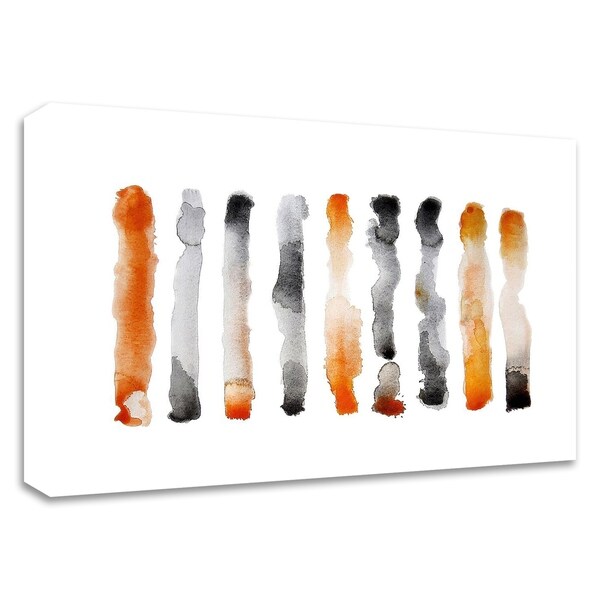 "Orange and Black" by Nancy LaBerge Muren, Print on Canvas, Ready to Hang