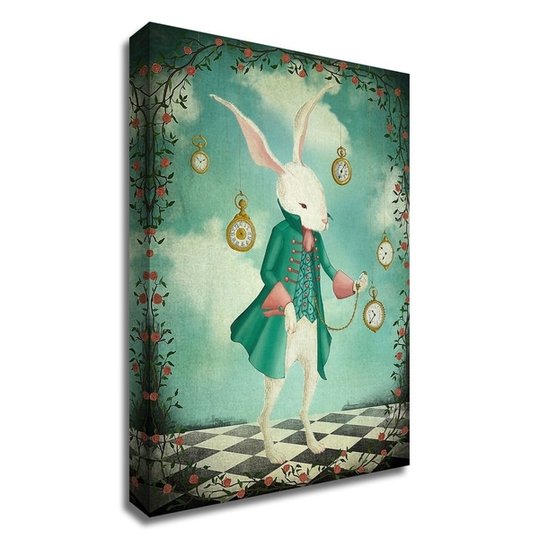 "The WhiteRabbit" by Maja Lindberg, Print on Canvas, Ready to Hang