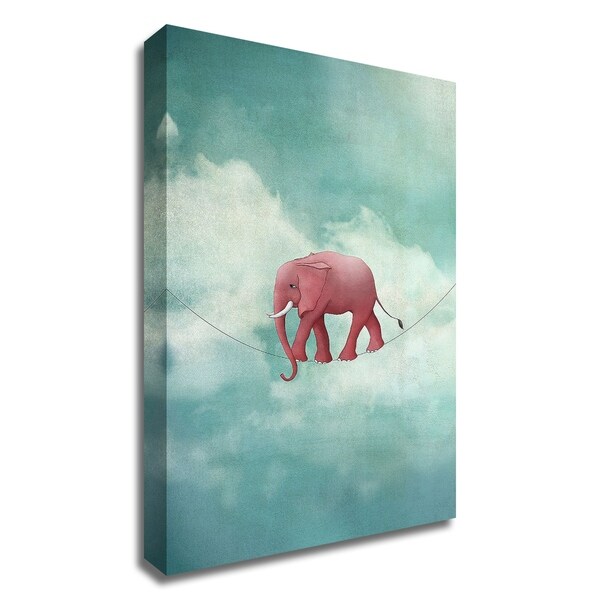 "Walking on a Thin Line" by Maja Lindberg, Print on Canvas, Ready to Hang