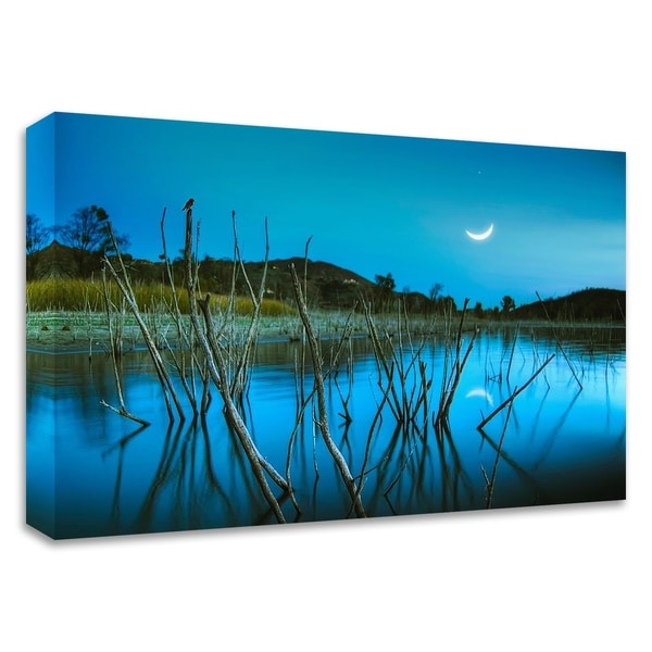 "The Blue Lake" by Lee Sie, Print on Canvas, Ready to Hang