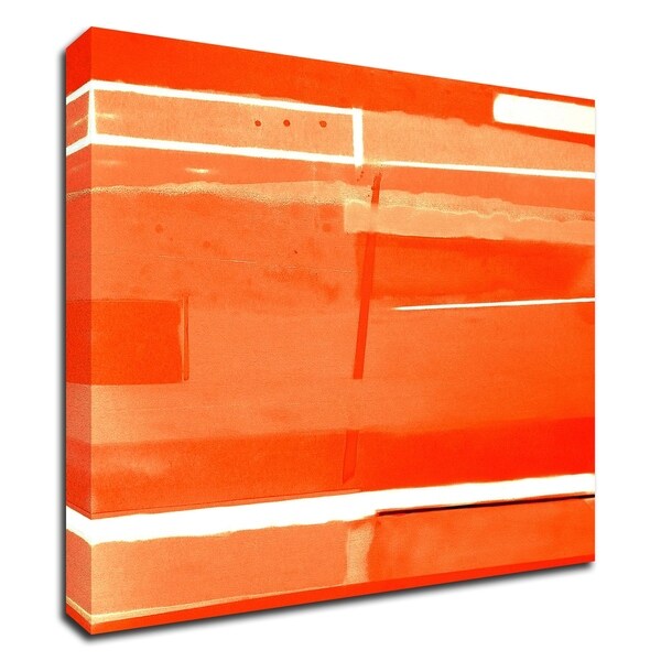 "Red Monochromatic" by Gill Miller, Print on Canvas, Ready to Hang
