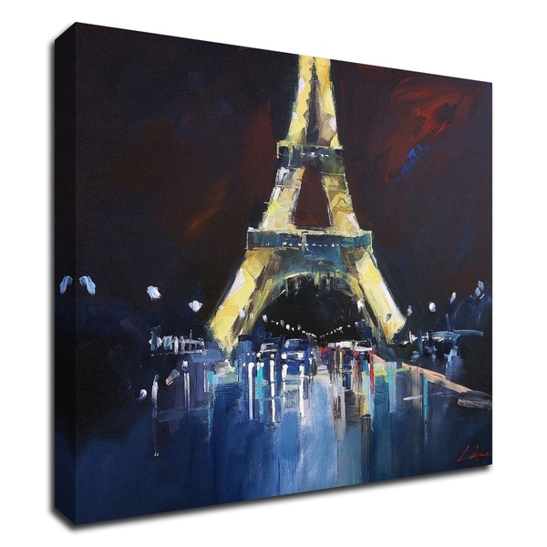 "Eiffel Rain" by Craig Trewin Penny, Print on Canvas, Ready to Hang