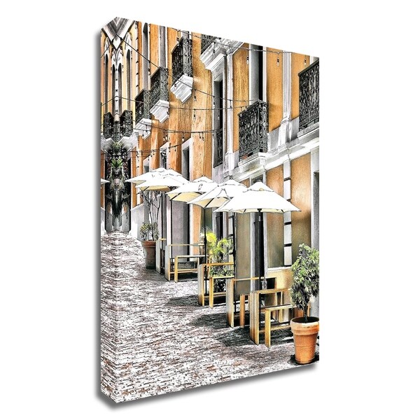 "Old San Juan Siesta" by Golie Miamee, Print on Canvas, Ready to Hang