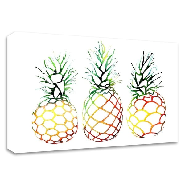 "Retro Pineapples" by Sam Nagel, Print on Canvas, Ready to Hang