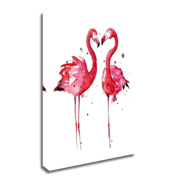 "Pink Flamingos" by Sam Nagel, Print on Canvas, Ready to Hang